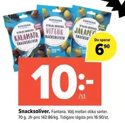Coop Extra Snacksoliver., SEK 10 erbjuda