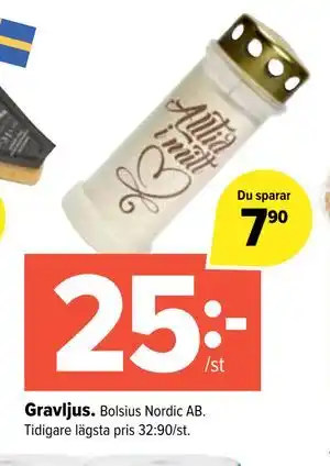 Coop Extra Gravljus., SEK 25 erbjuda