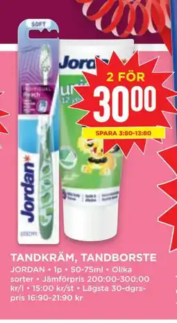 Willys TANDKRÄM, TANDBORSTE, SEK 30 erbjuda