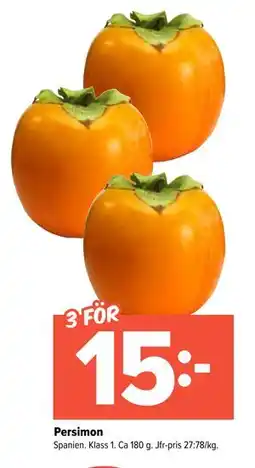 Coop Extra Persimon, SEK 15 erbjuda