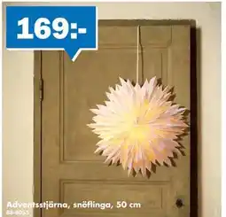 Biltema Adventsstjärna, snöflinga, 50 cm, SEK 169 erbjuda