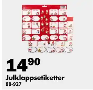 Biltema Julklappsetiketter, SEK 14.9 erbjuda