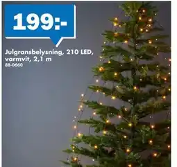 Biltema Julgransbelysning, 210 LED, varmvit, 2,1 m, SEK 199 erbjuda
