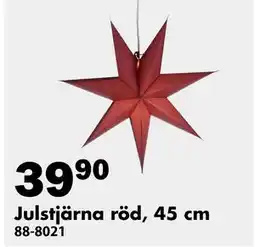 Biltema Julstjärna röd, 45 cm, SEK 39.9 erbjuda