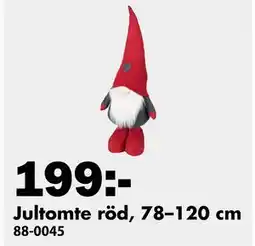 Biltema Jultomte röd, 78–120 cm, SEK 199 erbjuda