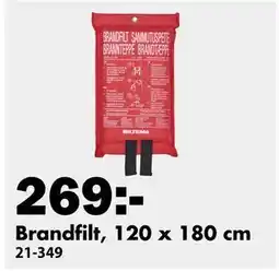 Biltema Brandfilt, 120 x 180 cm, SEK 269 erbjuda