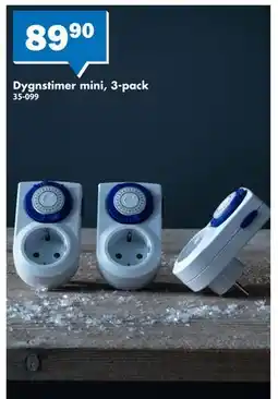 Biltema Dygnstimer mini, 3-pack, SEK 89.9 erbjuda