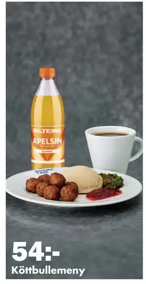 Biltema Köttbullemeny, SEK 54 erbjuda