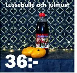 Biltema Lussebulle och julmust, SEK 36 erbjuda