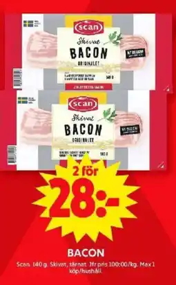 ICA Maxi Bacon erbjuda