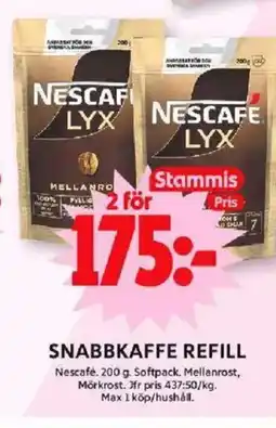 ICA Maxi Snabbkaffe refill erbjuda