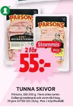 ICA Maxi Tunna skivor erbjuda