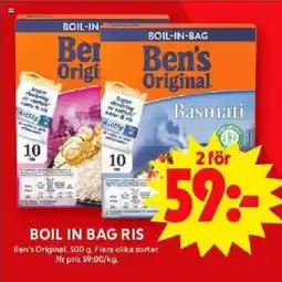 ICA Maxi Boil in bag ris erbjuda