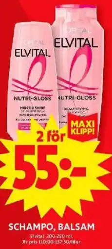 ICA Maxi Schampo, balsam erbjuda