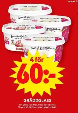 ICA Maxi Gräddglass erbjuda