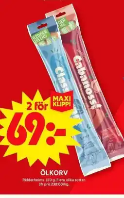 ICA Maxi Ölkorv erbjuda