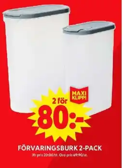 ICA Maxi Förvaringsburk 2-pack erbjuda