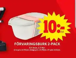 ICA Maxi Förvaringsburk 2-pack erbjuda