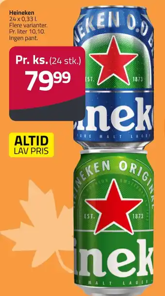 Fleggaard Heineken erbjuda