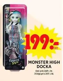 ICA Maxi Monster high docka erbjuda