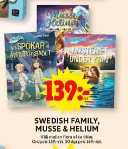ICA Maxi Swedish family, musse & helium erbjuda