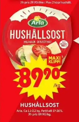 ICA Maxi ARLA Hushållsost erbjuda