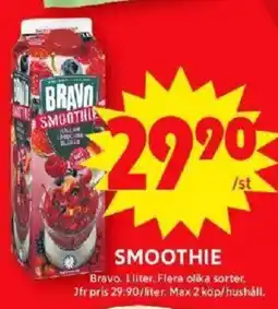 ICA Maxi BRAVO Smoothie erbjuda
