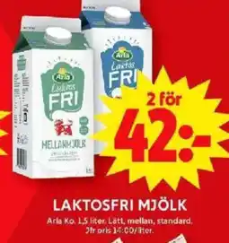ICA Maxi ARLA Laktosfri mjölk erbjuda