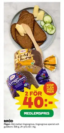 Coop PÅGEN Bröd erbjuda