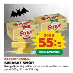 Coop Svenskt smör erbjuda