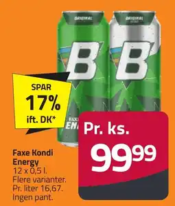 Fleggaard FAXE KONDI Energy erbjuda