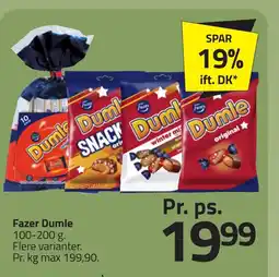 Fleggaard Fazer Dumle erbjuda