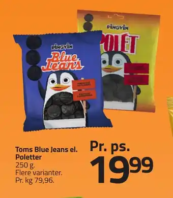 Fleggaard Toms Blue Jeans el. Poletter erbjuda