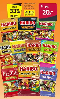 Fleggaard Haribo Share Size erbjuda