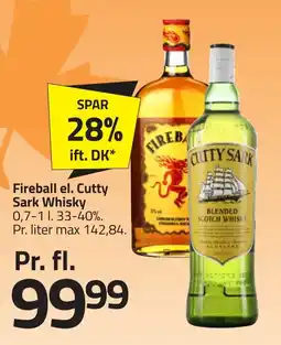 Fleggaard Fireball el. Cutty Sark Whisky erbjuda