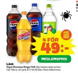 Stora Coop Läsk, Medlemspris erbjuda