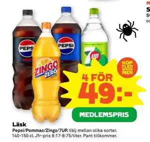Läsk, Medlemspris