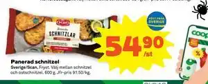 Panerad schnitzel, SEK 54.9