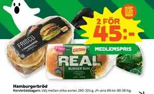 Hamburgerbröd, Medlemspris