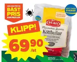 Stora Coop Köttbullar, SEK 69.9 erbjuda
