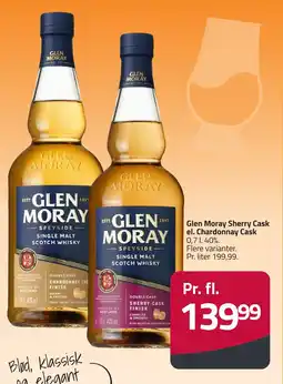 Fleggaard Glen Moray Sherry Cask el. Chardonnay Cask erbjuda
