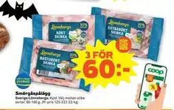 Stora Coop Smörgåspålägg, SEK 60 erbjuda