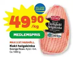 Stora Coop Kokt helgskinka, Medlemspris erbjuda