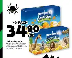 Stora Coop Juice 10-pack, SEK 34.9 erbjuda