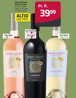 Fleggaard Why Not Rød, Hvid el. Rosé erbjuda