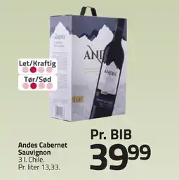 Fleggaard Andes Cabernet Sauvignon erbjuda