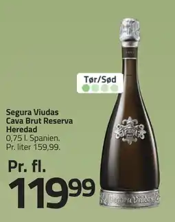 Fleggaard Segura Viudas Cava Brut Reserva Heredad erbjuda