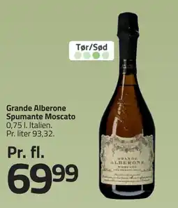Fleggaard Grande Alberone Spumante Moscato erbjuda