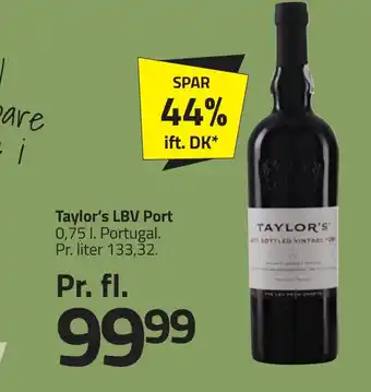 Fleggaard Taylor's LBV Port erbjuda