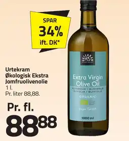 Fleggaard Urtekram Økologisk Ekstra Jomfruolivenolie erbjuda
